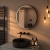 Delphi Compass Black Inset Framed LED Touch Sensor Bathroom Mirror 600mm x 600mm | Thumbnail Image