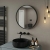 Delphi Compass Black Inset Framed Standard Bathroom Mirror 600mm x 600mm | Thumbnail Image