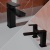 Delphi Edge Matt Black Basin Mixer and Bath Filler Tap Set (inc Press Top Waste) | Thumbnail Image