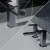 Delphi Edge Brushed Pewter Basin Mixer and Bath Filler Tap Set (inc Press Top Waste) | Thumbnail Image