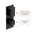Delphi Edge Black Dual Concealed Shower Set with Handset and Bracket | Thumbnail Image
