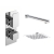 Delphi Edge Chrome Dual Concealed Shower Set with Fixed Head | Thumbnail Image
