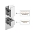 Delphi Edge Chrome Dual Concealed Shower Set with Handset and Bracket | Thumbnail Image