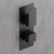 Delphi Edge Black Dual Concealed Shower Set with Handset and Bracket | Thumbnail Image