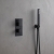 Delphi Edge Black Dual Concealed Shower Set with Handset and Bracket | Thumbnail Image