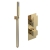 Delphi Edge Brushed Brass Dual Concealed Shower Set with Handset and Bracket | Thumbnail Image