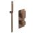 Delphi Edge Brushed Bronze Dual Concealed Shower Set with Handset and Bracket | Thumbnail Image