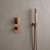 Delphi Edge Brushed Bronze Dual Concealed Shower Set with Handset and Bracket | Thumbnail Image