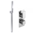 Delphi Edge Chrome Dual Concealed Shower Set with Handset and Bracket | Thumbnail Image