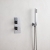 Delphi Edge Chrome Dual Concealed Shower Set with Handset and Bracket | Thumbnail Image