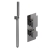 Delphi Edge Brushed Pewter Dual Concealed Shower Set with Handset and Bracket | Thumbnail Image