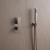 Delphi Edge Brushed Pewter Dual Concealed Shower Set with Handset and Bracket | Thumbnail Image