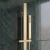 Delphi Edge Brushed Brass Dual Concealed Shower Set with Slide Rail Kit | Thumbnail Image