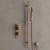 Delphi Edge Brushed Bronze Dual Concealed Shower Set with Slide Rail Kit | Thumbnail Image