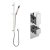 Delphi Edge Chrome Dual Concealed Shower Set with Slide Rail Kit | Thumbnail Image