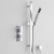 Delphi Edge Chrome Dual Concealed Shower Set with Slide Rail Kit | Thumbnail Image