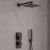 Delphi Edge Black Dual Concealed Shower Set with Fixed Head and Handset | Thumbnail Image