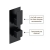 Delphi Edge Black Dual Concealed Shower Set with Fixed Head and Handset | Thumbnail Image