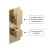 Delphi Edge Brushed Brass Dual Concealed Shower Set with Fixed Head and Handset | Thumbnail Image