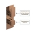 Delphi Edge Brushed Bronze Dual Concealed Shower Set with Fixed Head and Handset | Thumbnail Image