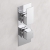 Delphi Edge Chrome Dual Concealed Shower Set with Fixed Head | Thumbnail Image