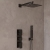 Delphi Edge Black Triple Concealed Shower Set with Fixed Head and Handset | Thumbnail Image