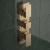 Delphi Edge Brushed Brass Triple Concealed Shower Set with Fixed Head and Handset | Thumbnail Image