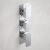 Delphi Edge Chrome Triple Concealed Shower Set with Fixed Head and Handset | Thumbnail Image