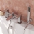 Delphi Edge Chrome Pillar Mounted Bath Shower Mixer Tap (inc Kit) | Thumbnail Image