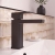 Delphi Edge Matt Black Mono Basin Mixer Tap (inc Press Top Waste) | Thumbnail Image