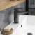 Delphi Edge Brushed Pewter Mono Basin Mixer Tap (inc Press Top Waste) | Thumbnail Image