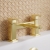 Delphi Edge Brushed Brass Deck Mounted Bath Filler Tap | Thumbnail Image