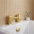 Delphi Edge Brushed Brass Deck Mounted Bath Filler Tap | Thumbnail Image