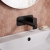 Delphi Edge Matt Black 2-Hole Wall Mounted Basin Mixer Tap (inc Backplate) | Thumbnail Image