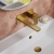 Delphi Edge Brushed Brass 2-Hole Wall Mounted Basin Mixer Tap (inc Backplate) | Thumbnail Image