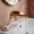 Delphi Edge Brushed Brass 2-Hole Wall Mounted Basin Mixer Tap (inc Backplate) | Thumbnail Image