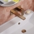 Delphi Edge Brushed Bronze 2-Hole Wall Mounted Basin Mixer Tap (inc Backplate) | Thumbnail Image
