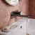 Delphi Edge Brushed Pewter 2-Hole Wall Mounted Basin Mixer Tap (inc Backplate) | Thumbnail Image