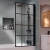Delphi Elements Matt Black Grid Bath Screen 1430mm x 790mm - 6mm Glass | Thumbnail Image
