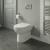 Delphi Elise Extended Height Back to Wall Toilet (inc Soft Close Seat) | Thumbnail Image