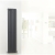 Delphi Ellipse Double Vertical Designer Radiator 1800mm H x 528mm W - Anthracite
