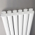 Delphi Ellipse Double Vertical Designer Radiator 1800mm H x 528mm W - Gloss White