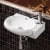 Delphi Emer Wall Hung Right Handed Basin 420mm Wide - 1 Tap Hole
