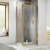 Delphi Expressions Brushed Brass Pivot Shower Door - 6mm Glass