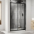 Delphi Expressions Matt Black Sliding Shower Door - 6mm Glass