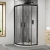 Delphi Expressions Matt Black Quadrant Shower Enclosure - 6mm Glass