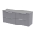 Delphi Focus 1200mm 4-Drawer Wall Hung Fluted Countertop Vanity Unit | Thumbnail Image