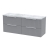 Delphi Focus 1200mm 4-Drawer Wall Hung Premium Fluted Countertop Vanity Unit | Thumbnail Image