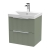 Delphi Focus 500mm 2-Drawer Wall Hung Fluted Vanity Unit (inc Basin) | Thumbnail Image