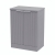 Delphi Focus 600mm 2-Door Floor Standing Fluted Countertop Vanity Unit | Thumbnail Image